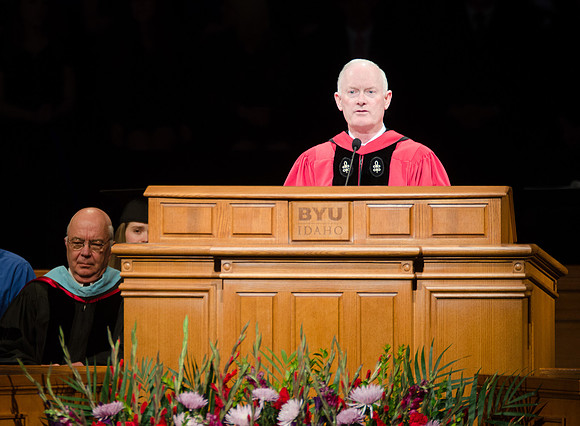 Commencement Ceremony held in the BYU-Idaho Center, Winter 2013