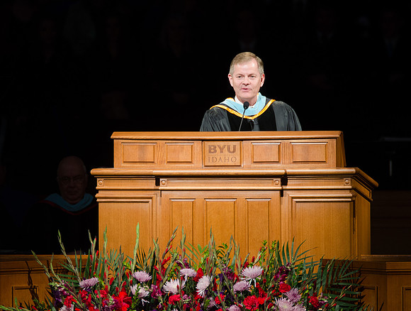 Commencement Ceremony held in the BYU-Idaho Center, Winter 2013