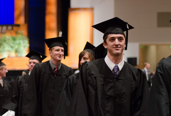 Commencement Ceremony held in the BYU-Idaho Center, Winter 2013