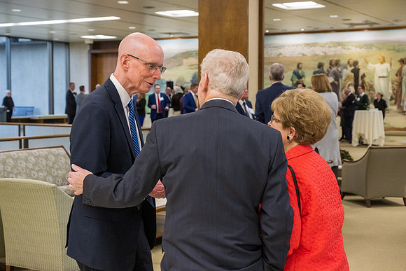 BYU-Idaho President's Dinner at the Salt Lake City Church Office building.
