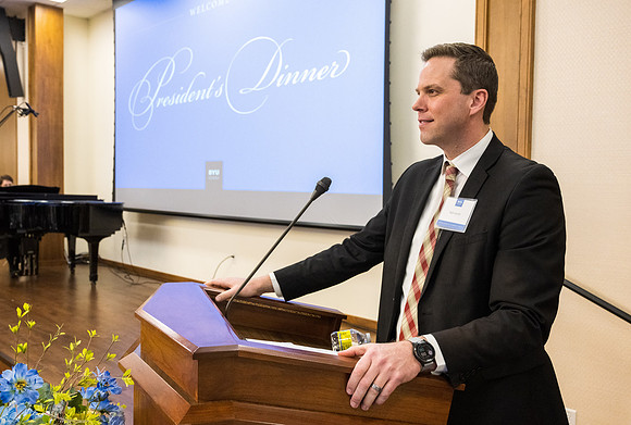 BYU-Idaho President's Dinner at the Salt Lake City Church Office building.
