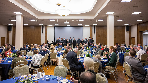 BYU-Idaho President's Dinner at the Salt Lake City Church Office building.