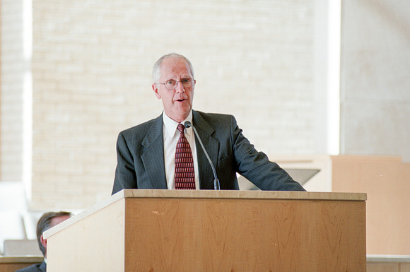 Faculty and employee meeting when the announcement was made that Ricks college would become the 4 year university Brigham Young University - Idaho.