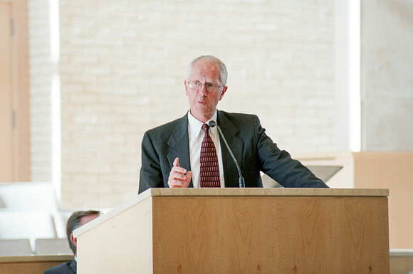 Faculty and employee meeting when the announcement was made that Ricks college would become the 4 year university Brigham Young University - Idaho.