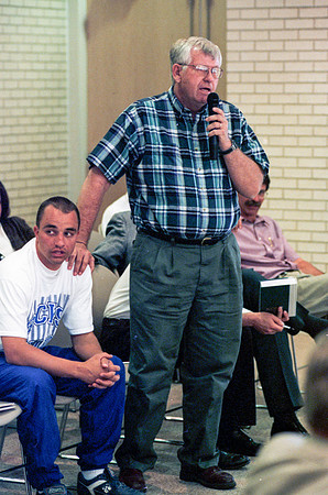 Faculty and employee meeting when the announcement was made that Ricks college would become the 4 year university Brigham Young University - Idaho.