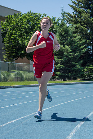 The BYU-Idaho competitive sports track teams compete against each other in the Hart Stadium.