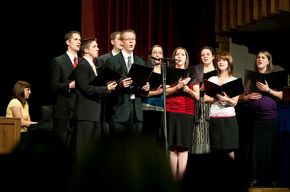 Musical number during devotion held during Education Week