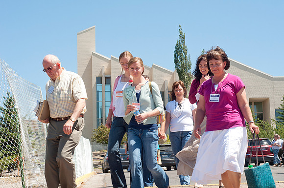 Education Week participants outside the John Taylor Building.