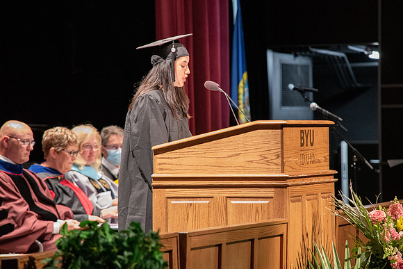 Graduates during convocation of the College of Physical Sciences and Engineering.