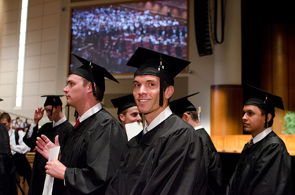 Commencement during graduation spring 2012