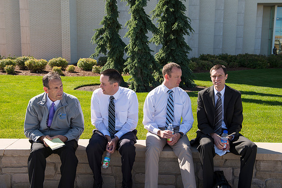 Faculty meeting to kick off the start of Fall semester.