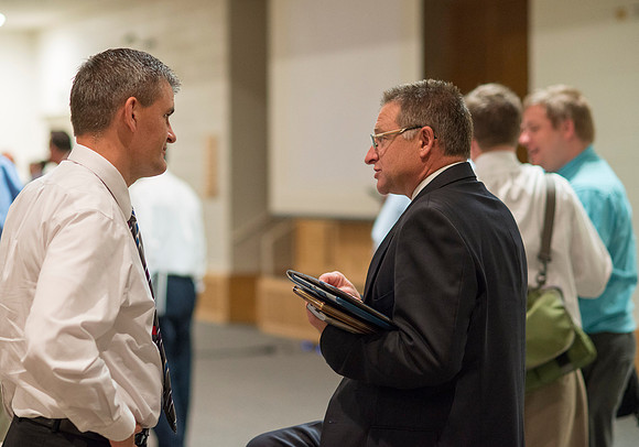 Faculty meeting to kick off the start of Fall semester.