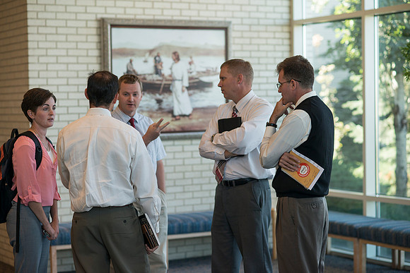 Faculty meeting to kick off the start of Fall semester.