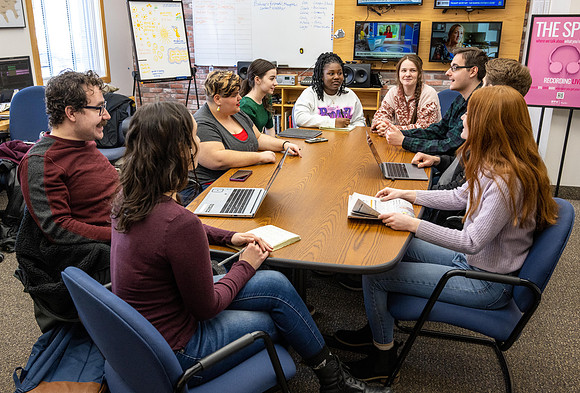 Students help run KBYI and KBYR radio. - Mar 2023