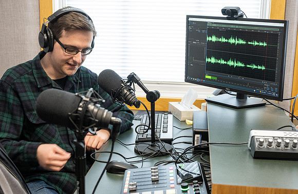 Students help run KBYI and KBYR radio. - Mar 2023