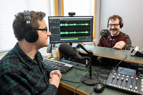 Students help run KBYI and KBYR radio. - Mar 2023