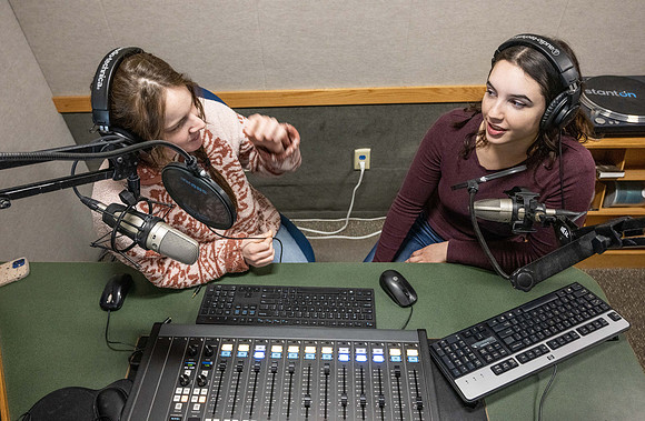 Students help run KBYI and KBYR radio. - Mar 2023