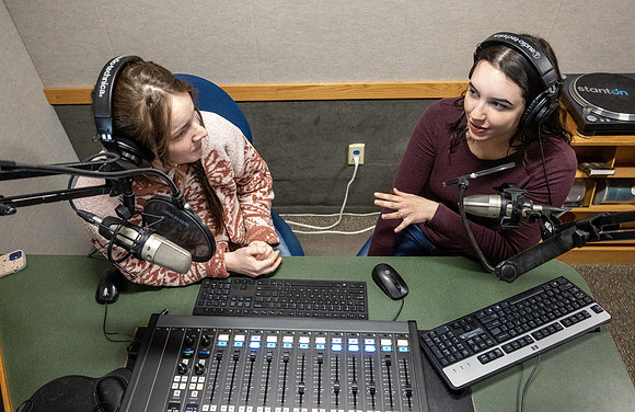 Students help run KBYI and KBYR radio. - Mar 2023