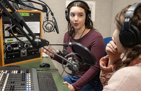 Students help run KBYI and KBYR radio. - Mar 2023