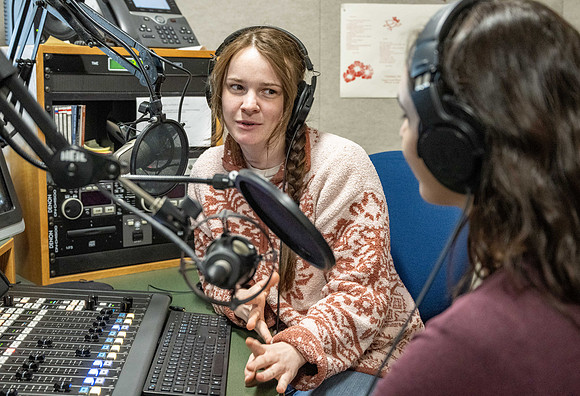 Students help run KBYI and KBYR radio. - Mar 2023