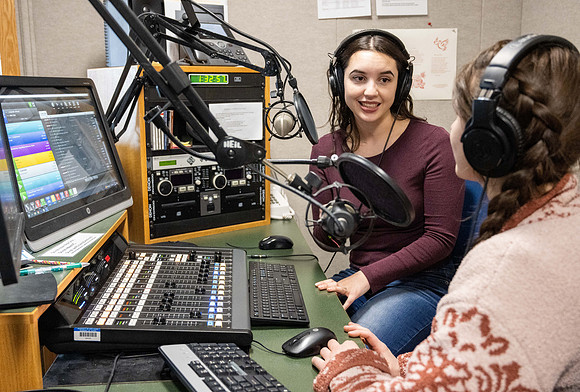 Students help run KBYI and KBYR radio. - Mar 2023