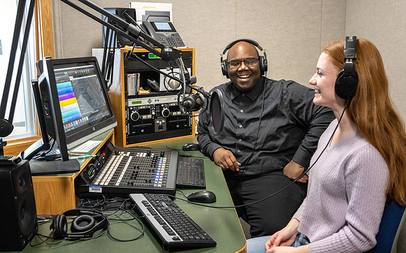 Students help run KBYI and KBYR radio. - Mar 2023
