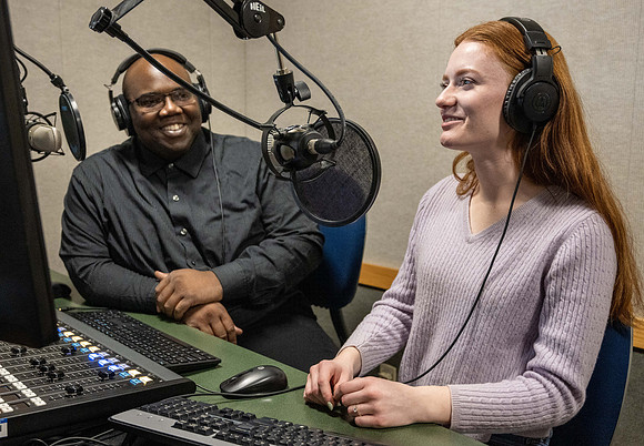 Students help run KBYI and KBYR radio. - Mar 2023
