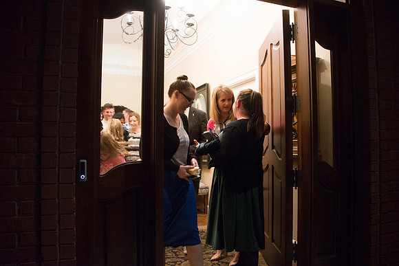 Every Monday night, the Gilbert Family hosts Family Home Evening to the Student Wards at BYU-Idaho. This night was the YSA 63rd Ward.