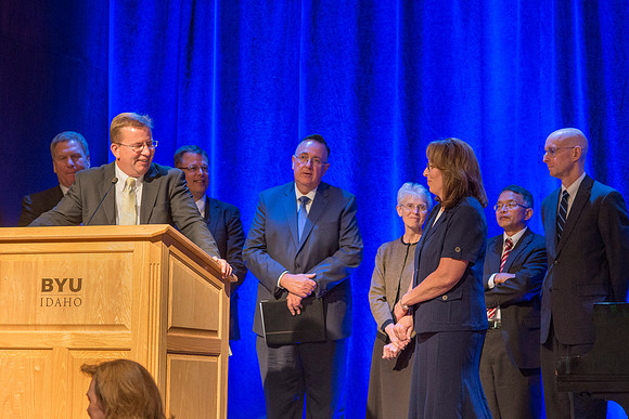 Outstanding employees were recognized and given awards for their service.
