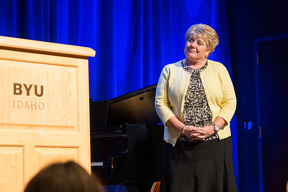 Outstanding employees were recognized and given awards for their service.