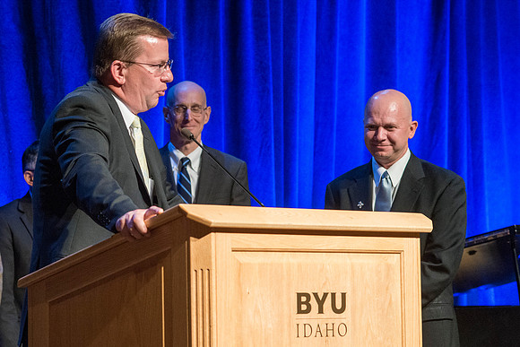 Outstanding employees were recognized and given awards for their service.