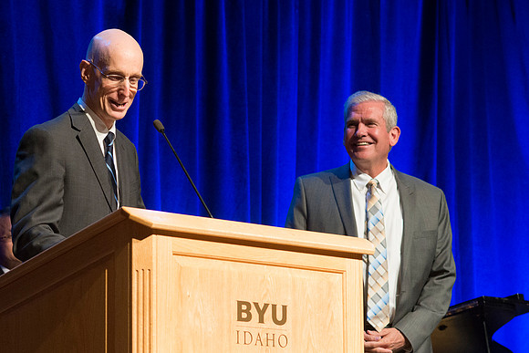 Outstanding employees were recognized and given awards for their service.