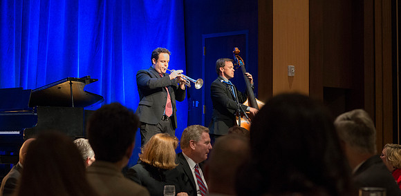 Musical number at the employee banquet.