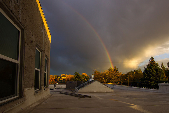 Its not every day that you get to look out your window and see such a beautiful sight.