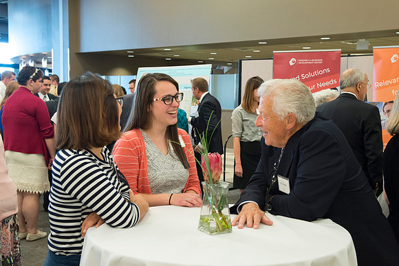 President Clark G.Gilbert meets with members of the President's Club for an evening of good food, entertainment and enlightenment.
