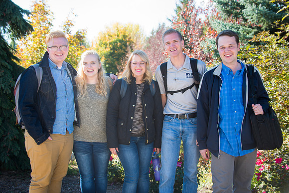 Students walk through campus during the Fall 2015 Semester.