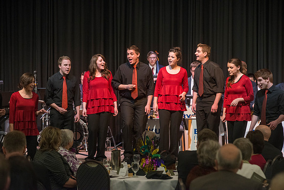 Vocal Union provides entertainment at the Snow Society Banquet. Snow Society honors Wilson Brown for his contribution to the Arts with the Eliza R. Snow Award.