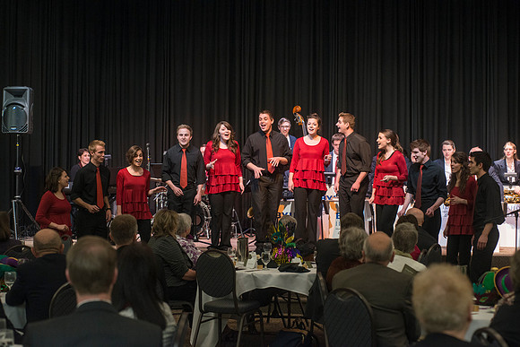 Vocal Union provides entertainment at the Snow Society Banquet. Snow Society honors Wilson Brown for his contribution to the Arts with the Eliza R. Snow Award.