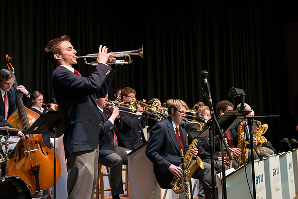 Sound Alliance Jazz Band directed Mark Watkins provides entertainment at the Snow Society Banquet.  Snow Society honors Wilson Brown for his contribution to the Arts with the Eliza R. Snow Award.