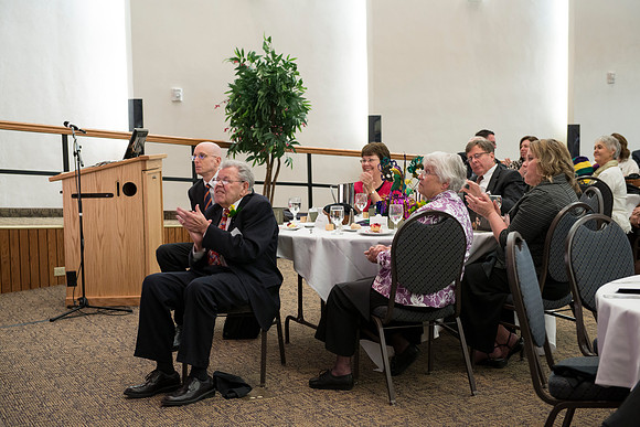 Snow Society honors Wilson Brown for his contribution to the Arts with the Eliza R. Snow Award.