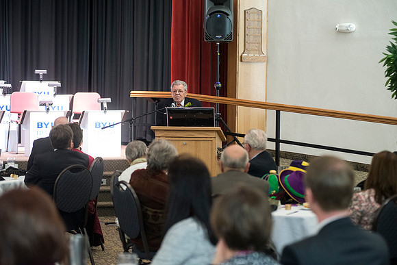 Snow Society honors Wilson Brown for his contribution to the Arts with the Eliza R. Snow Award.  Wilson Brown gives some remarks for his honor.