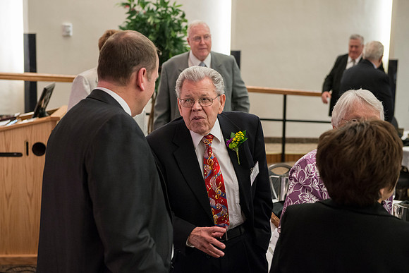 Snow Society honors Wilson Brown for his contribution to the Arts with the Eliza R. Snow Award.