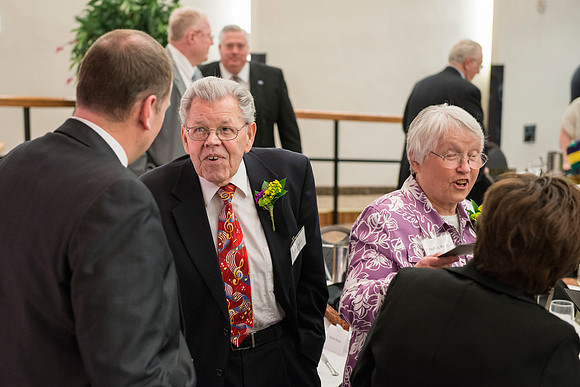 Snow Society honors Wilson Brown for his contribution to the Arts with the Eliza R. Snow Award.