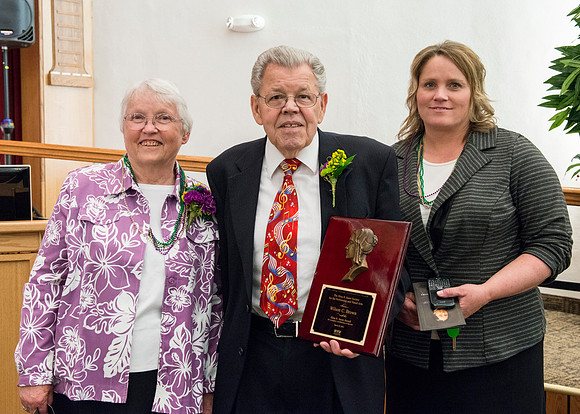 Snow Society honors Wilson Brown for his contribution to the Arts with the Eliza R. Snow Award.