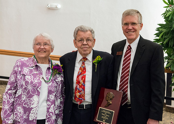 Snow Society honors Wilson Brown for his contribution to the Arts with the Eliza R. Snow Award.