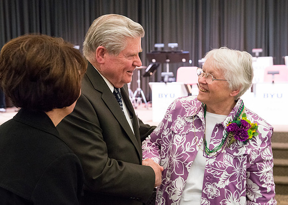 Snow Society honors Wilson Brown for his contribution to the Arts with the Eliza R. Snow Award.