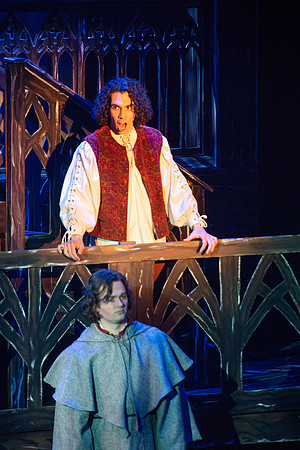 Theatre production performs Hunchback of Notre Dame in the Black Box theater.