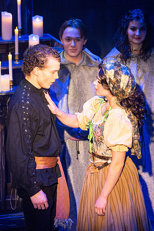 Theatre production performs Hunchback of Notre Dame in the Black Box theater.