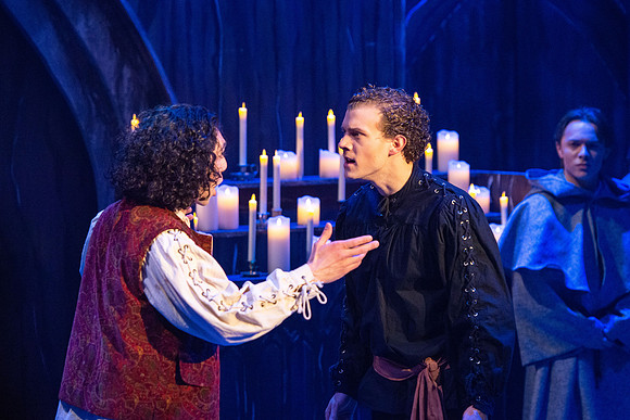 Theatre production performs Hunchback of Notre Dame in the Black Box theater.