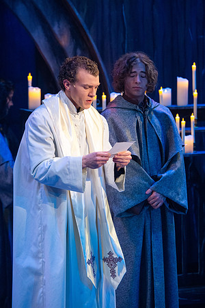 Theatre production performs Hunchback of Notre Dame in the Black Box theater.